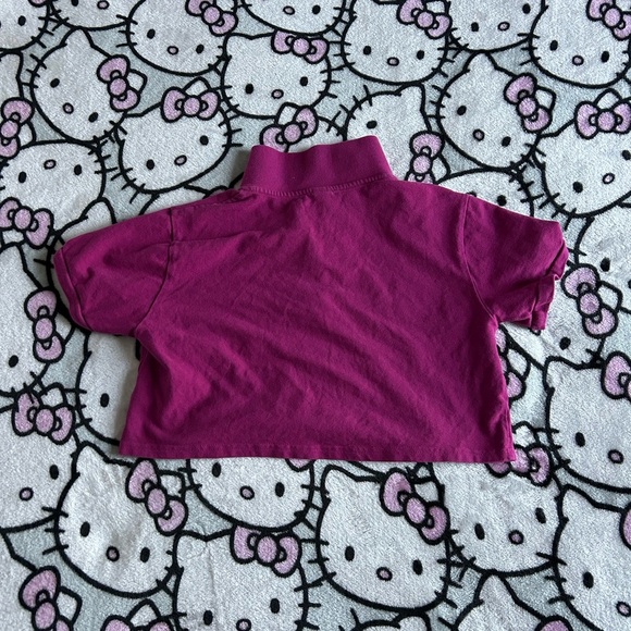 Purple Polo Crop - Picture 2 of 2